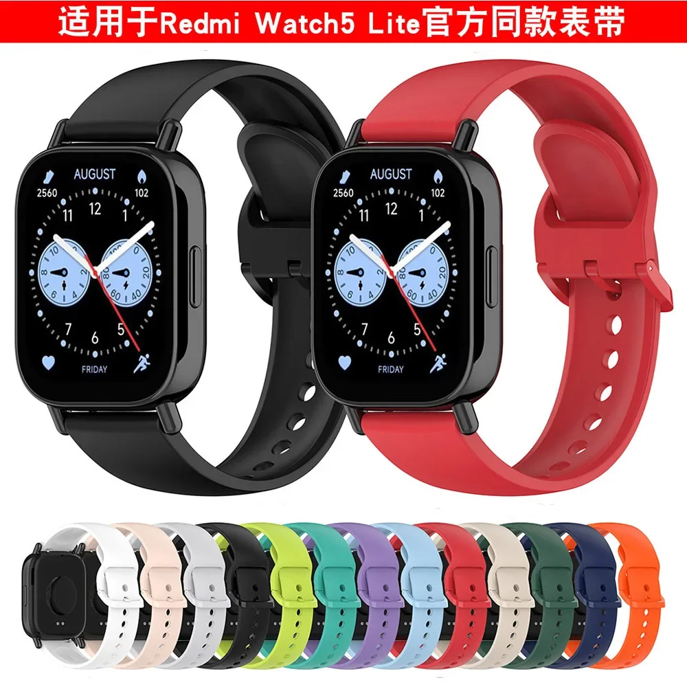 Correa de silicona para Redmi Watch 5 Lite, repuesto de correa de reloj para Redmi Watch 5, pulsera activa