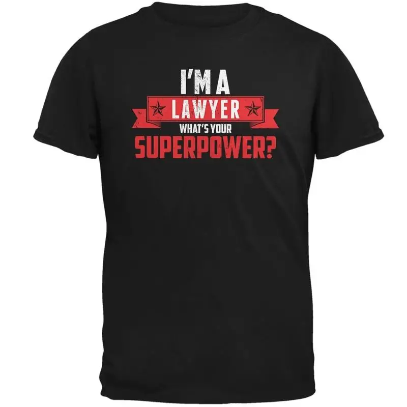 

Черная футболка для взрослых «Я юрист», What's Your Superpower