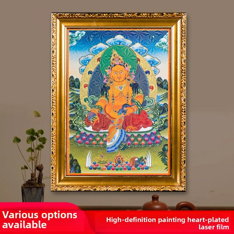 Tibetan Thangka Wall Art Home Decor Buddha Painting Modern Framed Hanging Picture Multiple Sizes