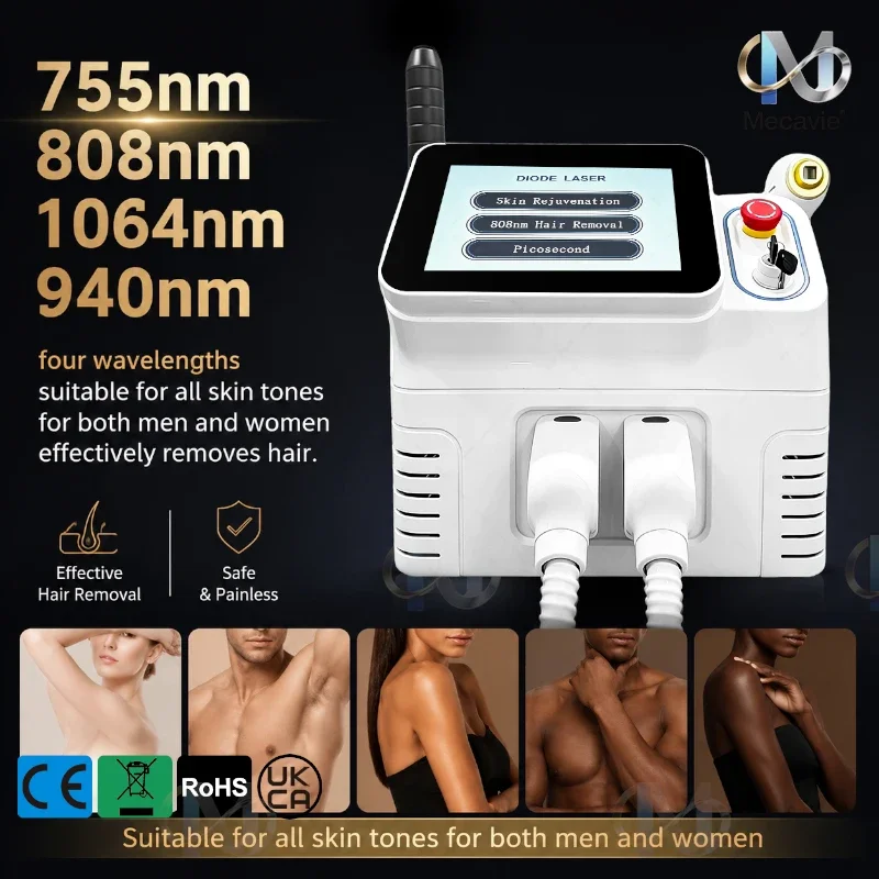 Portable 2 In 1 Hair Minimizing Picosecond Device Tattoo Spot Eyebrow Color Removal Multifunctional Skin Care Beauty Machine