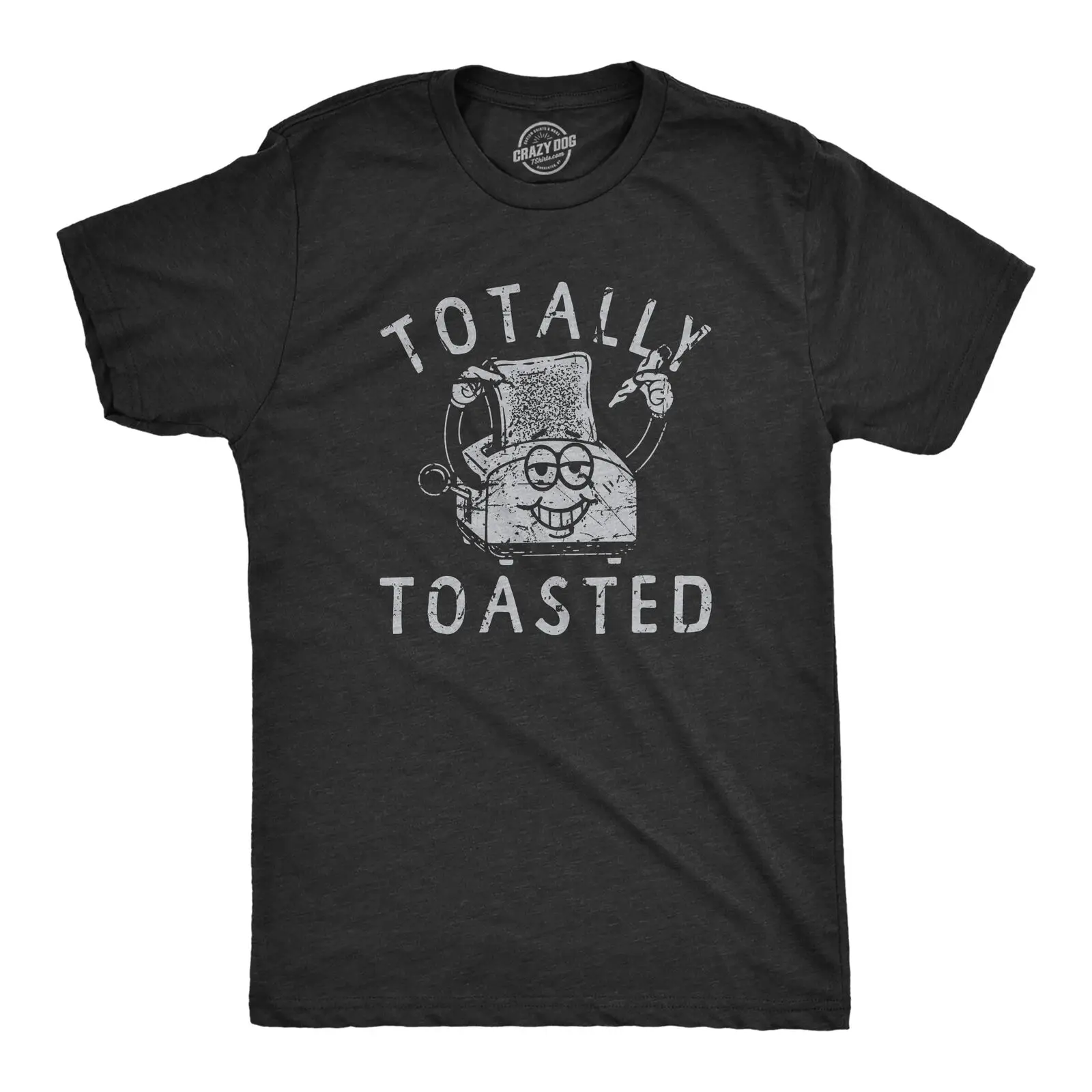 Mens Totally Toasted T Shirt Funny 420 Joint  Smoke Toaster Joke Tee For