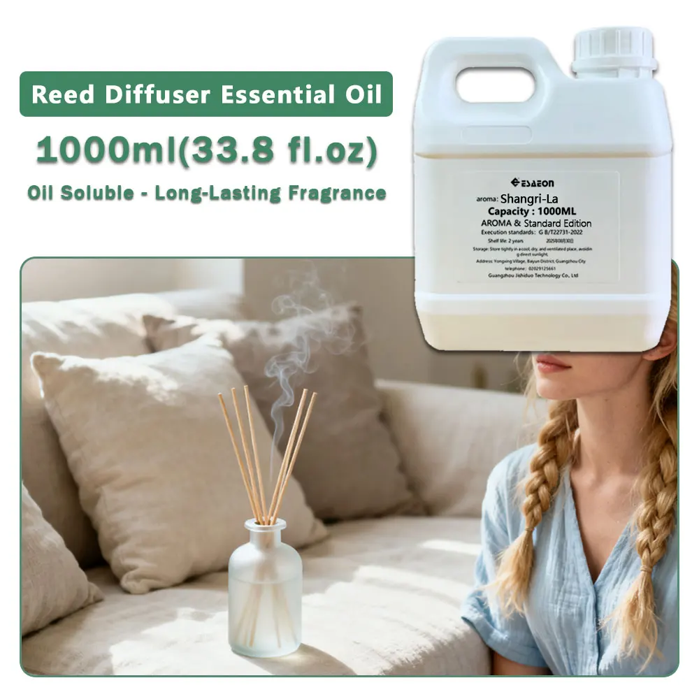 ESAEON Oily Aromatic Essential Oils - For Reed Diffusers & Flameless Aroma & Vine Diffuser, Shangri-La - 1000ML (33.8 fl.oz)