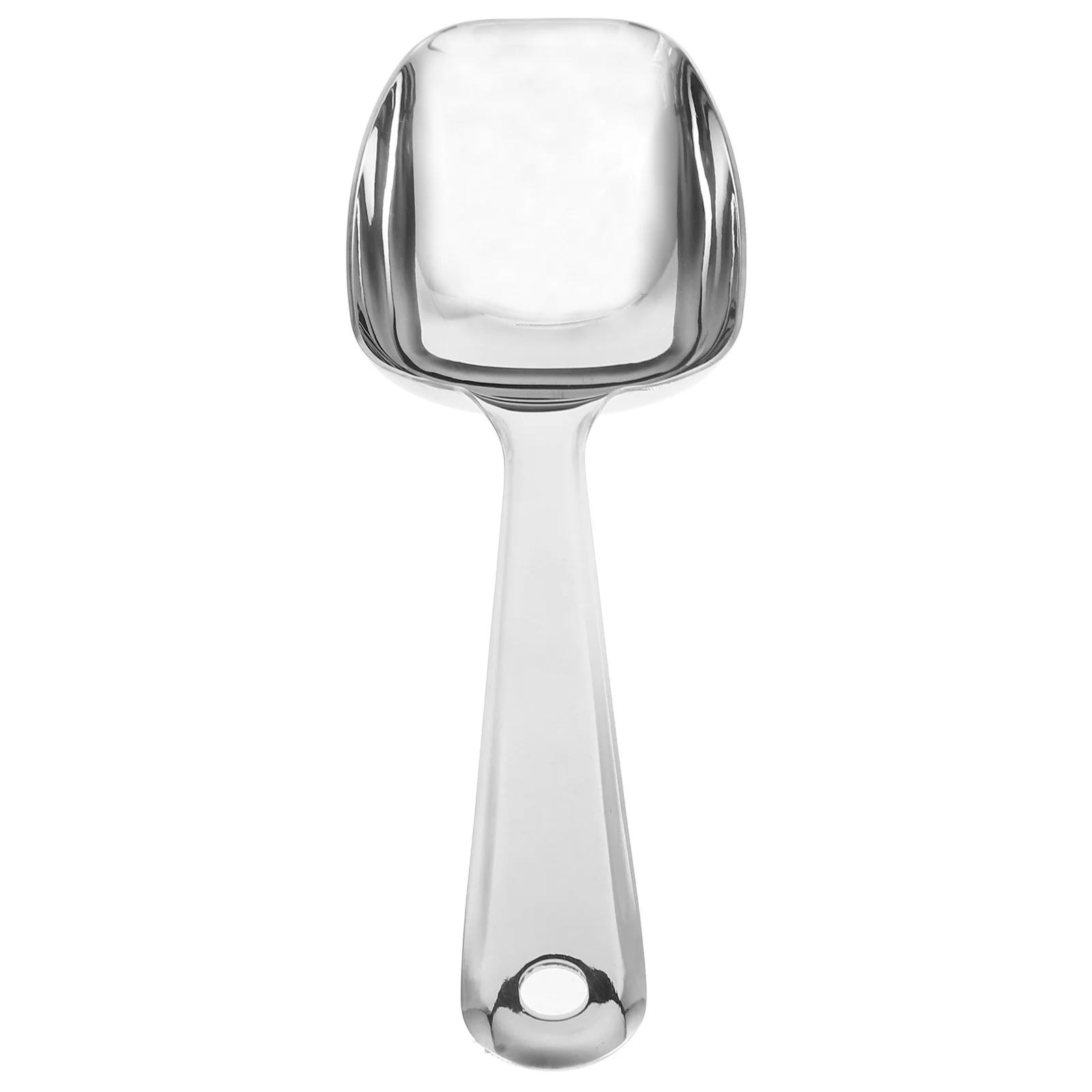 

Stainless Steel Ice Scoop Extended Deep Design Buffet Serving Spoon For Restaurant Hotel Long Handle Flat Bottom
