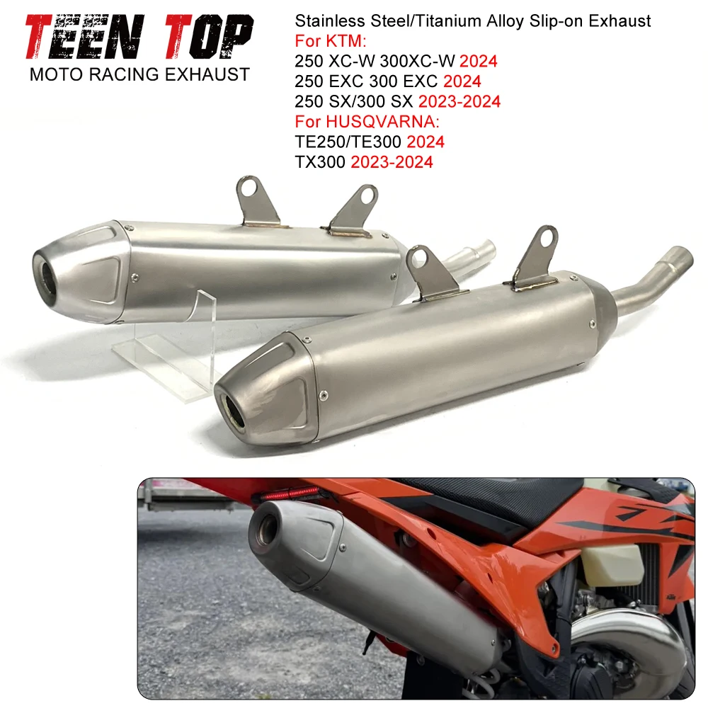 

Глушитель Slip-on для KTM 300 EXC из титанового сплава/нержавеющей стали, 30 мм, для мотоциклов Husqvarna TE300 TC250