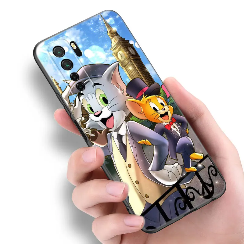 J-Jerrys Mouse Toms Cat Black Phone Case For Huawei Nova 11 12 Ultra 9 10 SE Pro 11E 11i 12i Y70 Plus Y60 Y61 Y71 Y72 Y90 Y91