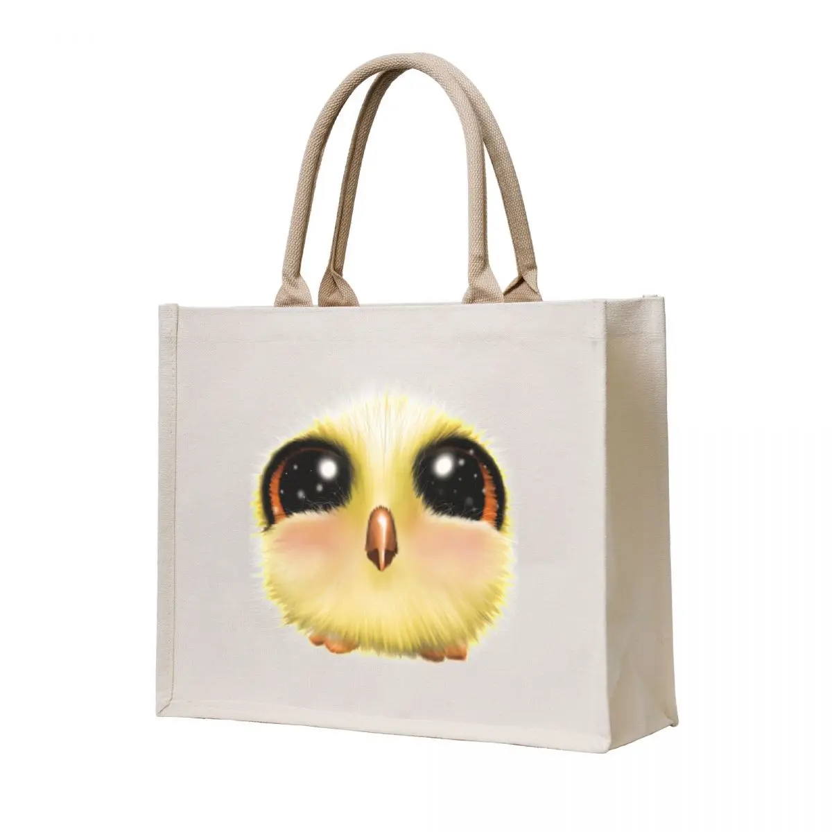 

Yellow, fuzzy, big eyed chick Tote Bag Shopper bag free delivery bags large tote bag female