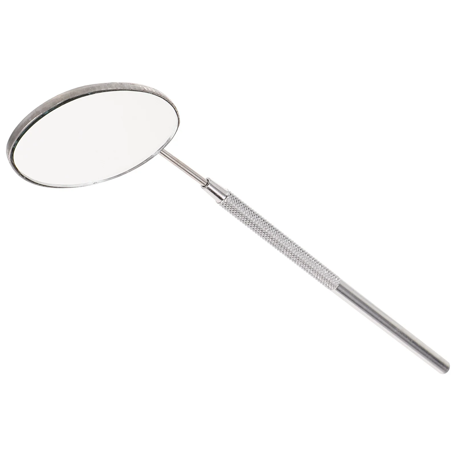 

Portable Eyelash Extension Mirror Stainless Steel and Glass Construction Lightweight with Long Non-Slip Handle for Professional