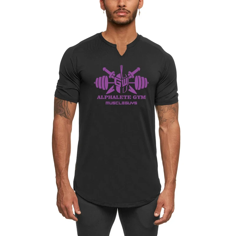 Men's Compression Running T-Shirts Quick Dry Short Sleeve Base Layer Sports Top Slim Fit Muscle Shirt Outdoor Jogging Workout