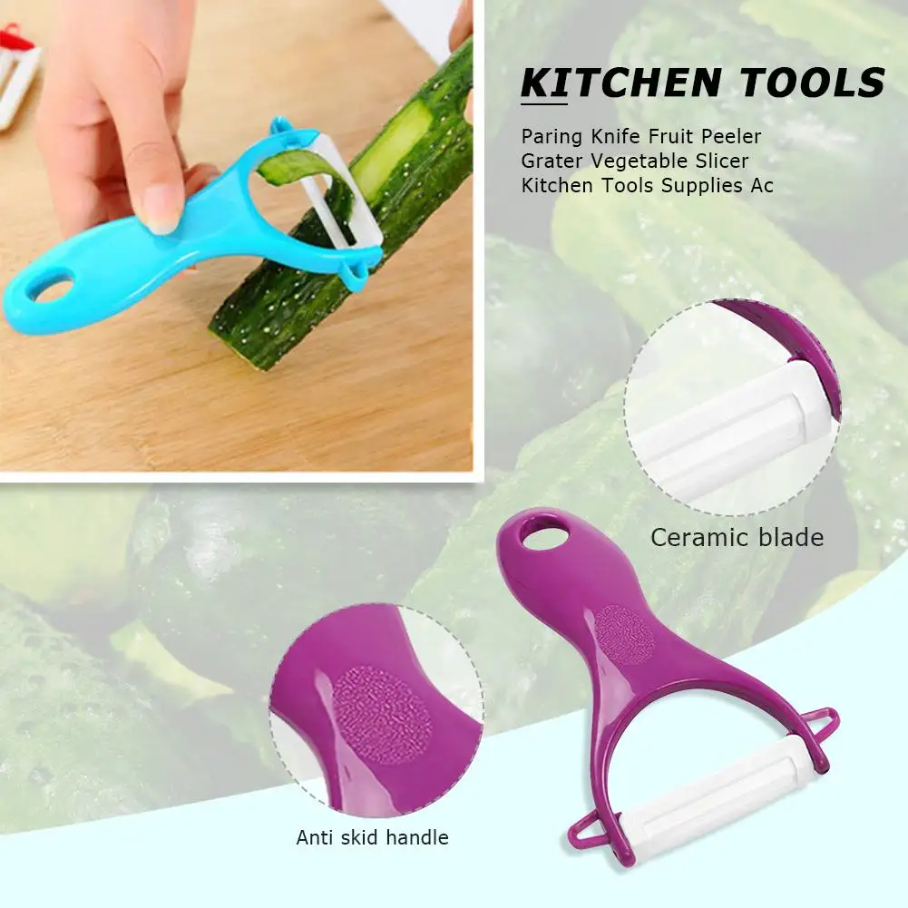 Ceramic Blade Peeler Multi-function Vegetable Slicer Sharp Potatoes Peeler Rustproof for Fruit Carrots Potatoes Cucumbers