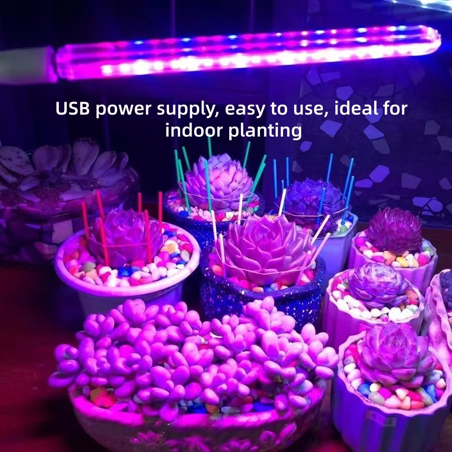 Red Blue LED Grow Light Strip Tube Indoor Plant USB Full Spectrum Phyto Lamp Dimmable Timer Seedlings Vegs Flower Lamp 0 Sold by