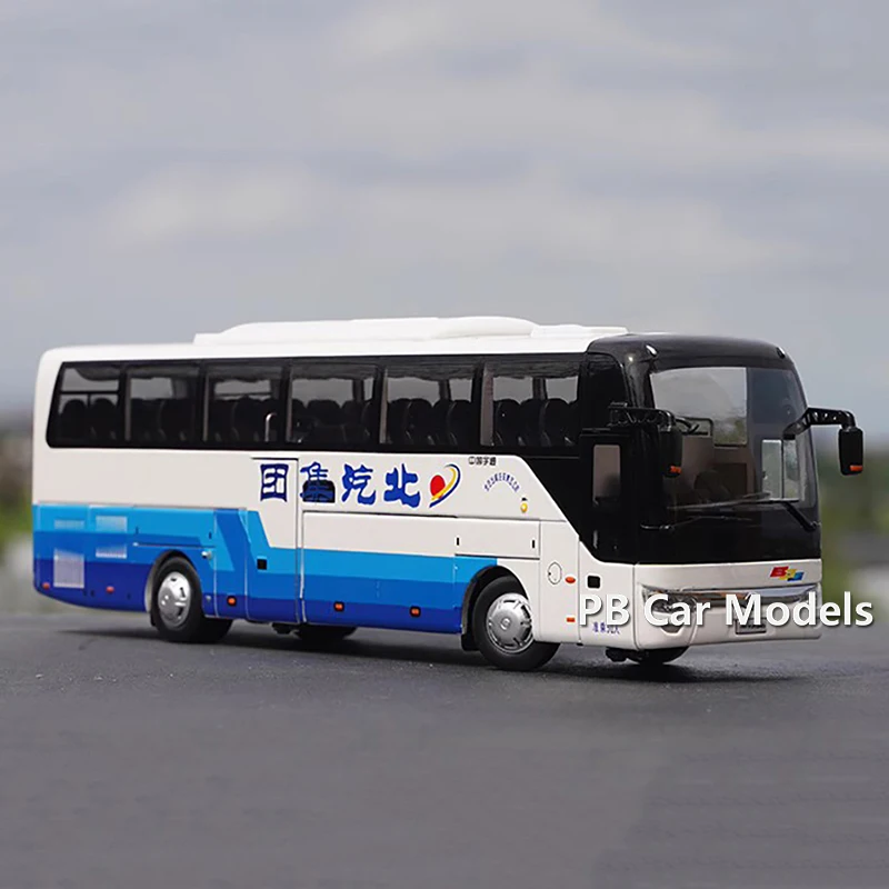 1: 42 Original Factory Yutong Bus ZK6122H9 BAIC Group Luxury Tourism Bus Model Car Model