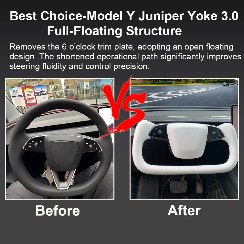 Carbar جديد 359 مللي متر نير عجلة القيادة 3.0 ل تسلا نموذج Y العرعر نموذج 3 هايلاند التدفئة نير مقبض كامل العائمة #2