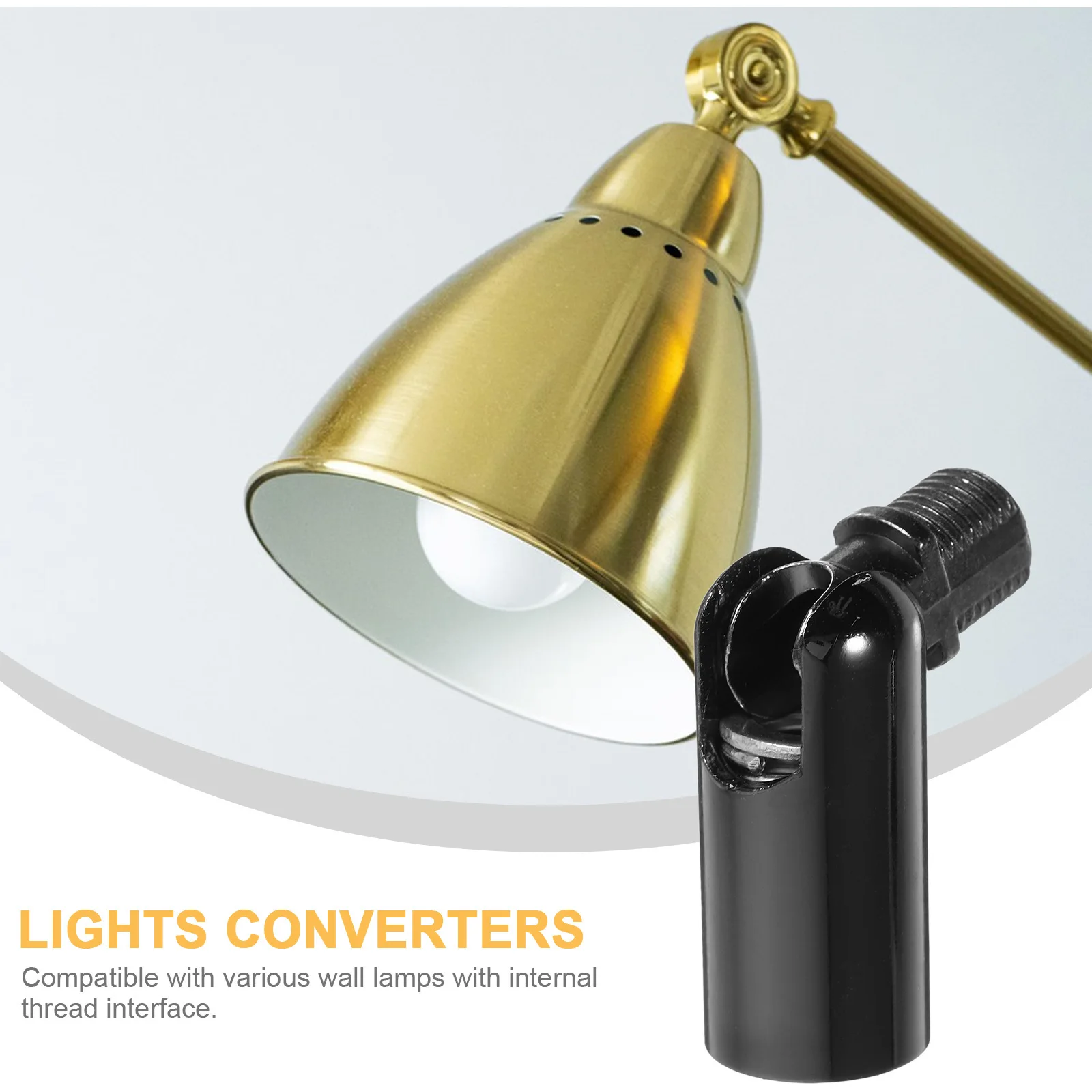 

2pcs Swivel Head Adapter 180 Degree Metal Connector For Angled Ceiling Wall Lamp Canopy Extension Socket Converter Pendant