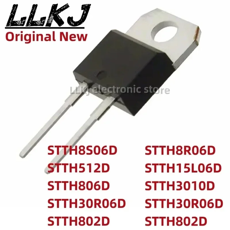 

1 шт. STTH8S06D STTH512D STTH806D STTH30R06D STTH802D STTH1502 STTH1212D STTH8R06D STTH15L06D STTH3010D TO220-2 MOS FET TO-220-2