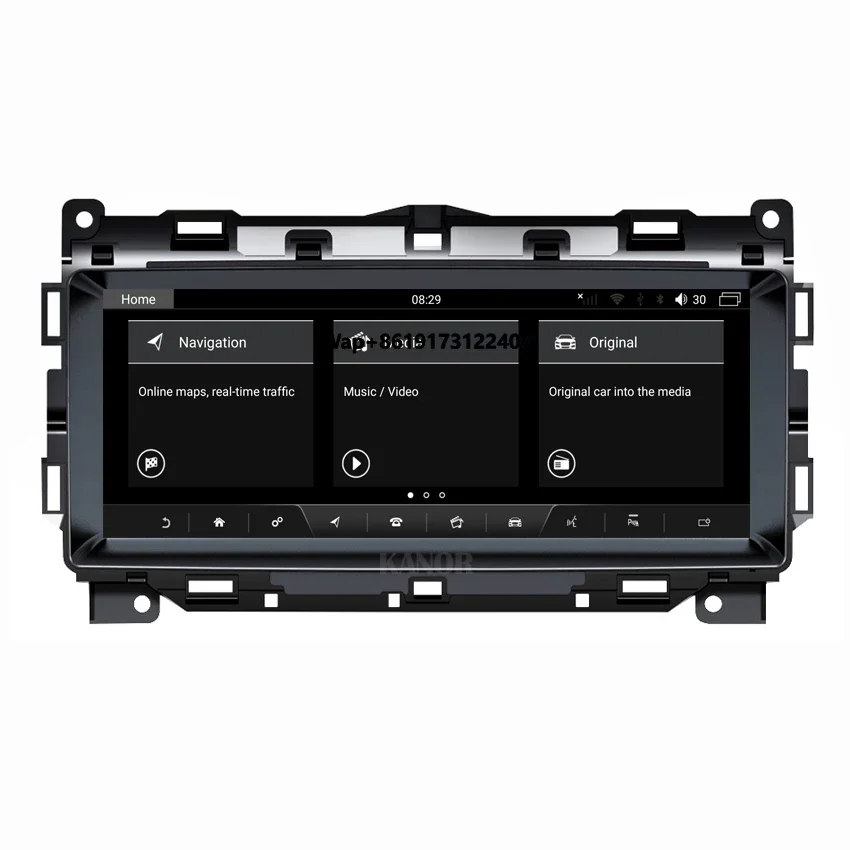 KANOR 10,25 pulgadas 1920*720 8 Core 8 + 64g Radio de pantalla Android para XE Multimedia inalámbrico Carplay 2016-2018