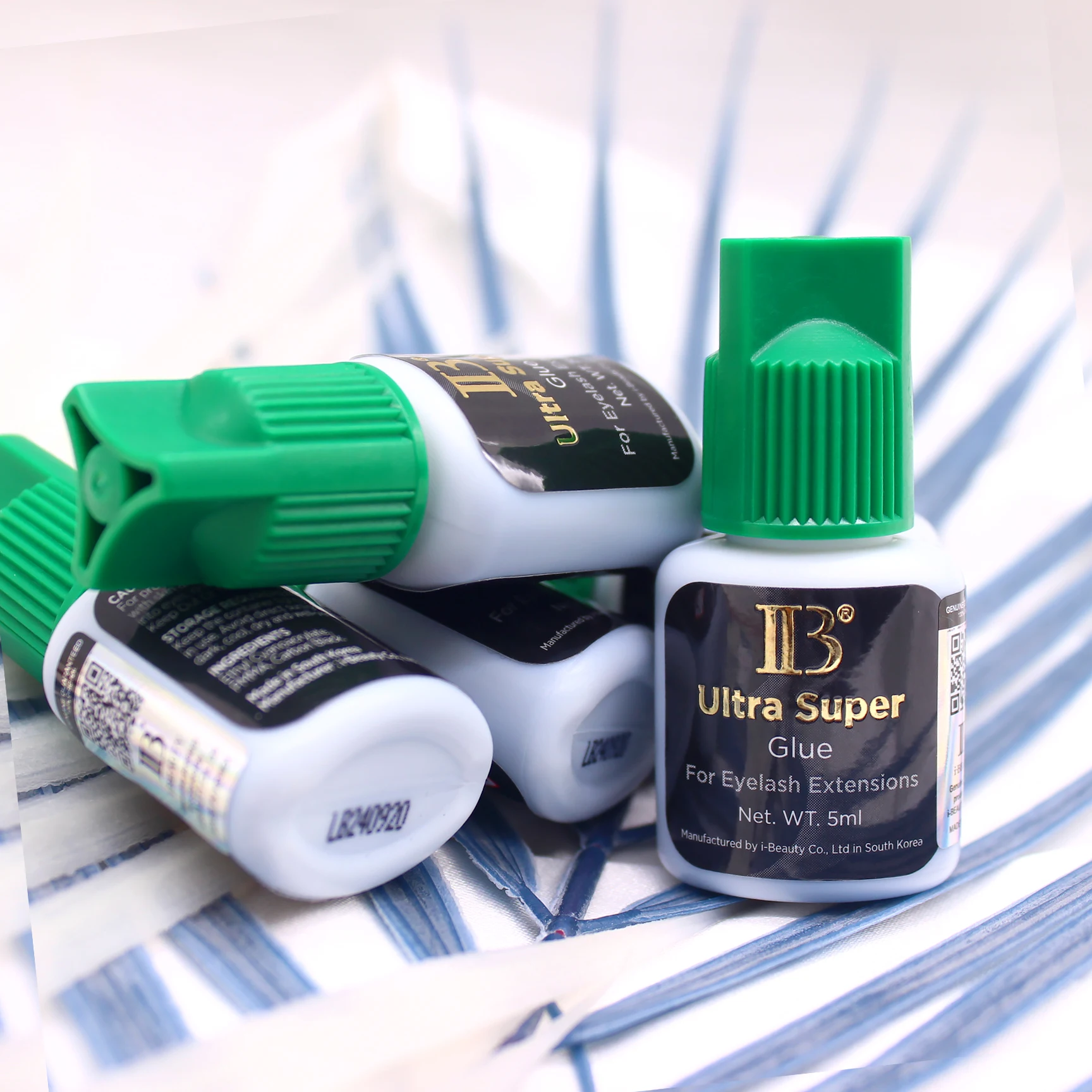 1 bottiglia IBeauty Ultra Super Colla Estensione ciglia finte Asciugatura rapida Lunga ultima Corea Beauty Shop Forniture adesive IB Tappo verde