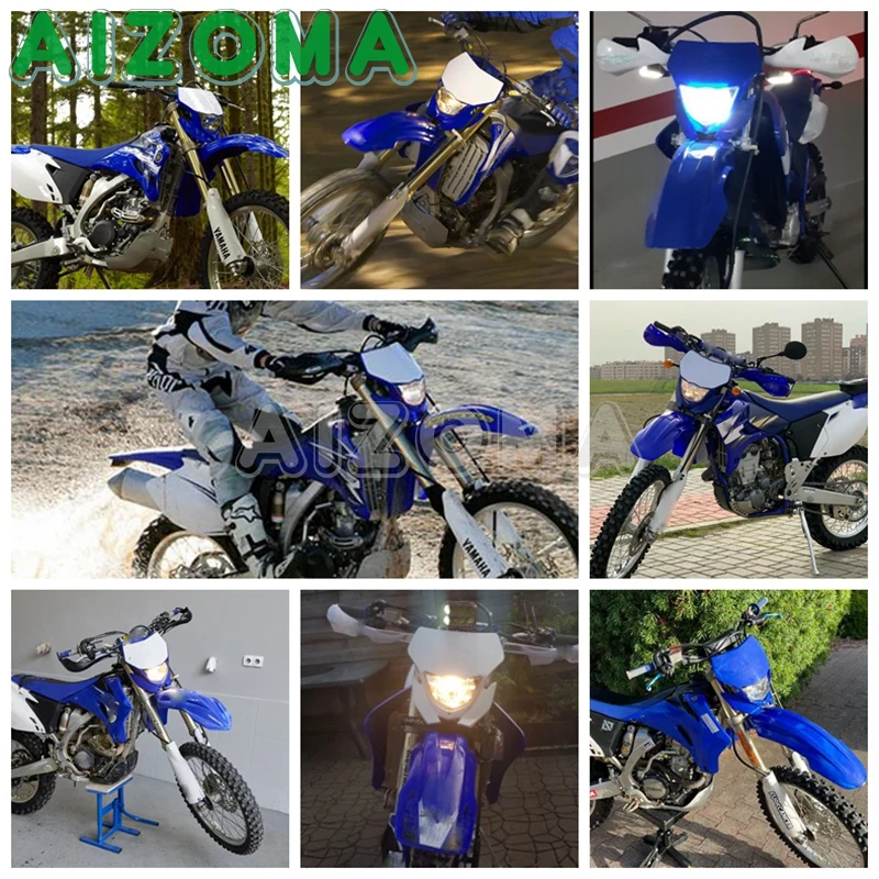 Dirt Bike Offroad Motocross 12v HI/lo Beam H4 Headlight Fairing Enduro Headlamp Supermoto For Yamaha WR 450/426/250 WR250F WR450