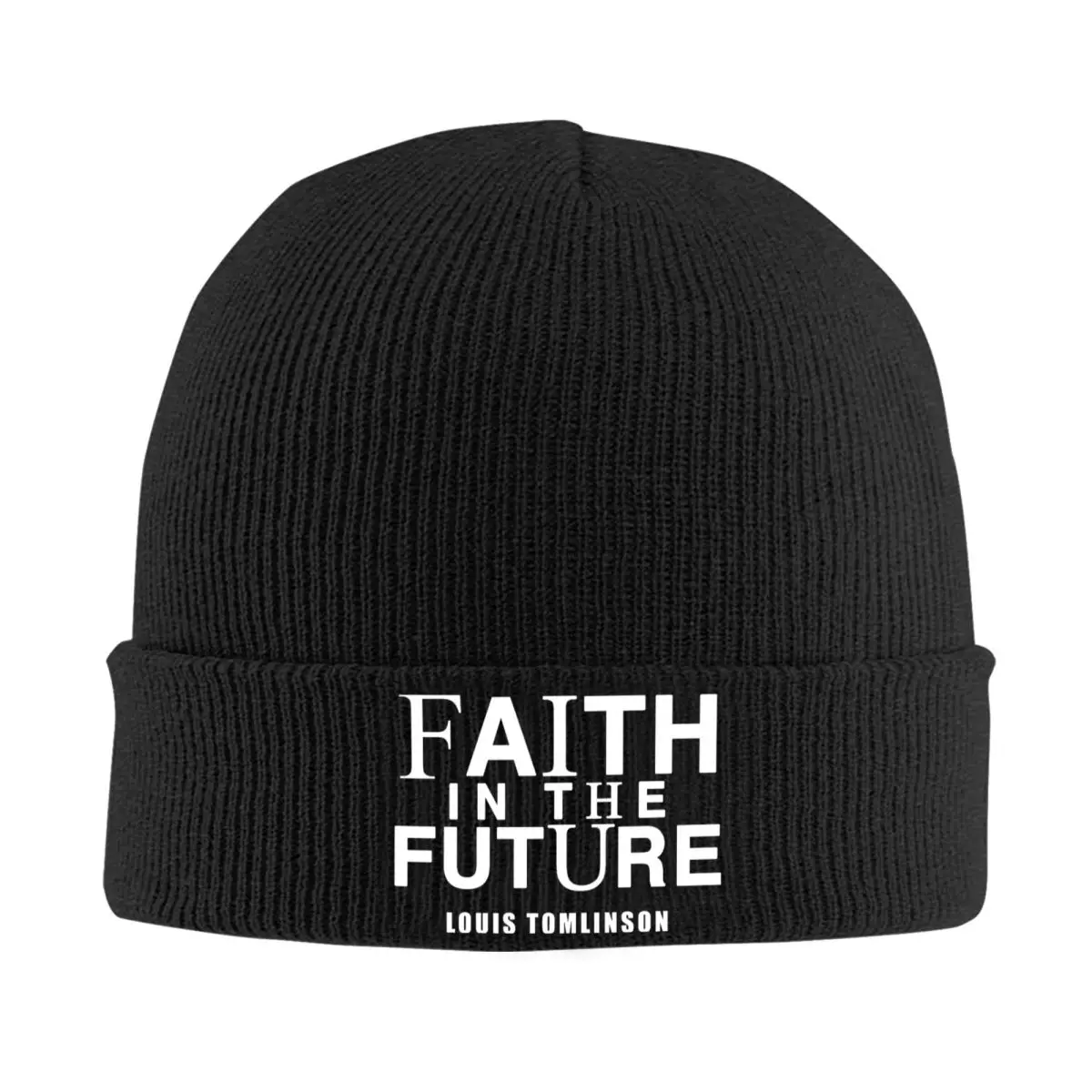 Faith In The Future Beanie Hats Y2K Cool Caps Adult Unisex Gym Knit Hat Spring Design Head Wrap Beanie Hat