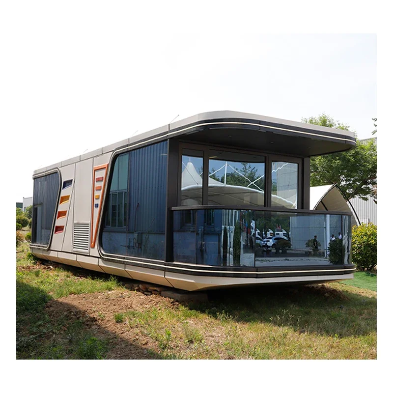 factory direct sale prefabricated mobile luxury villa waterproof cap sule hous space cap sule mobile home