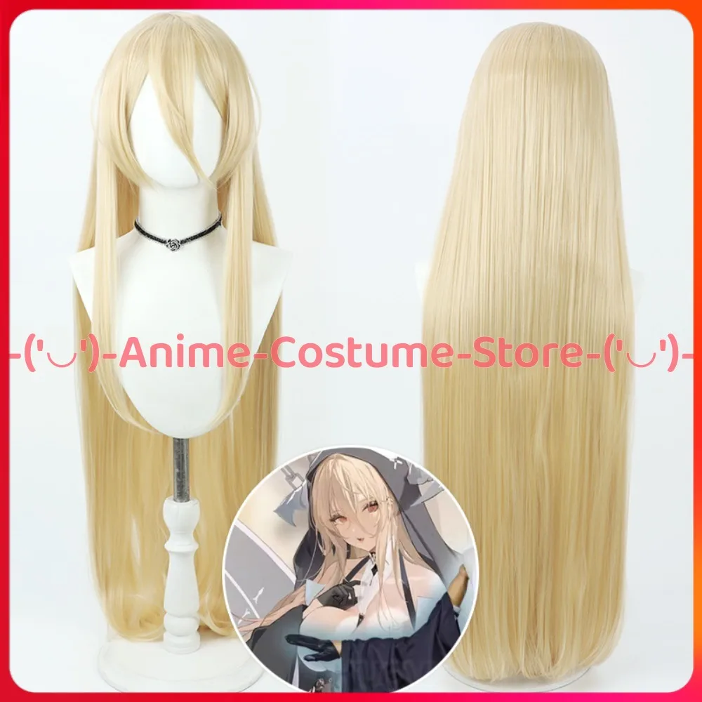 

Azur Lane Gothic Formidable Resentment Cosplay Wig Nun Style Anime Game Character Halloween Party Costume Wigs Synthetic Hair