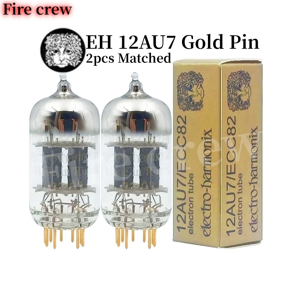 Fire Crew EH Gold Pin 12AU7 ECC82 Vacuum Tube Replace ECC802 E82CC CV4003 B749 6189 HIFI Audio Valve Electron Tube Amp Matched