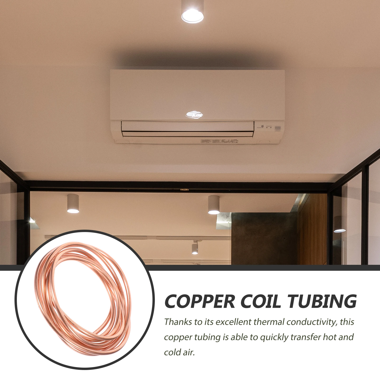 

Copper Tubing Refrigeration Air Conditioner Replacement Flexible Soft Coil Tube Heat Conductive Compact Design For