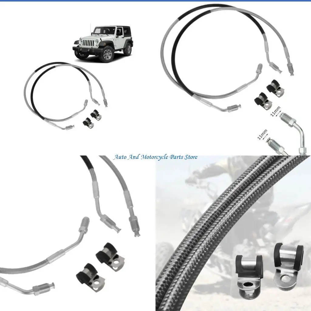

P9FD Front Left Right Brake Hose Line for ATV 250 300 350 500 1930752 1930753 Brake Hose Replacement Accessory