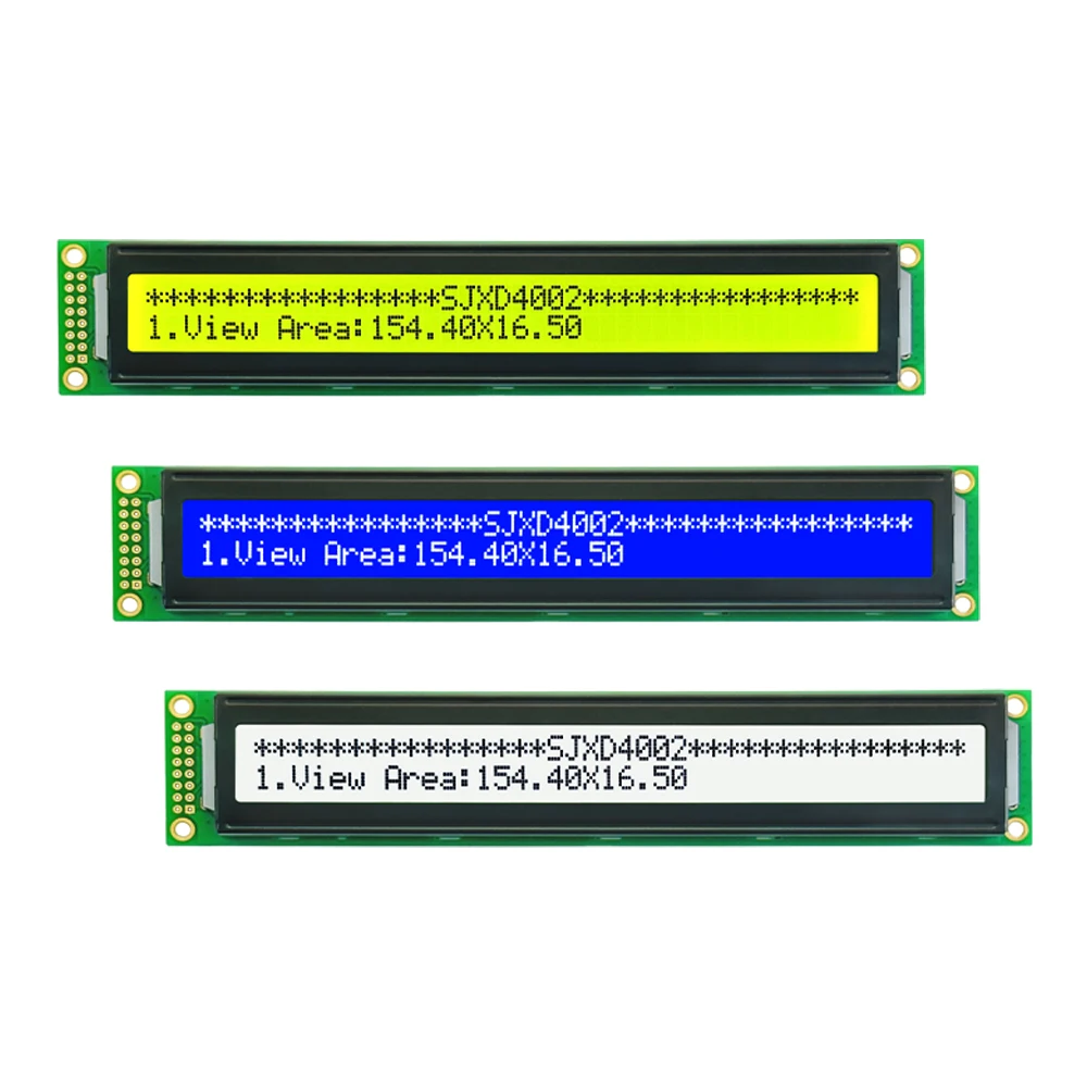 Long Strip Dot Matrix Display Module com retroiluminação LED, caráter monocromático, preço acessível, SJXD4002A