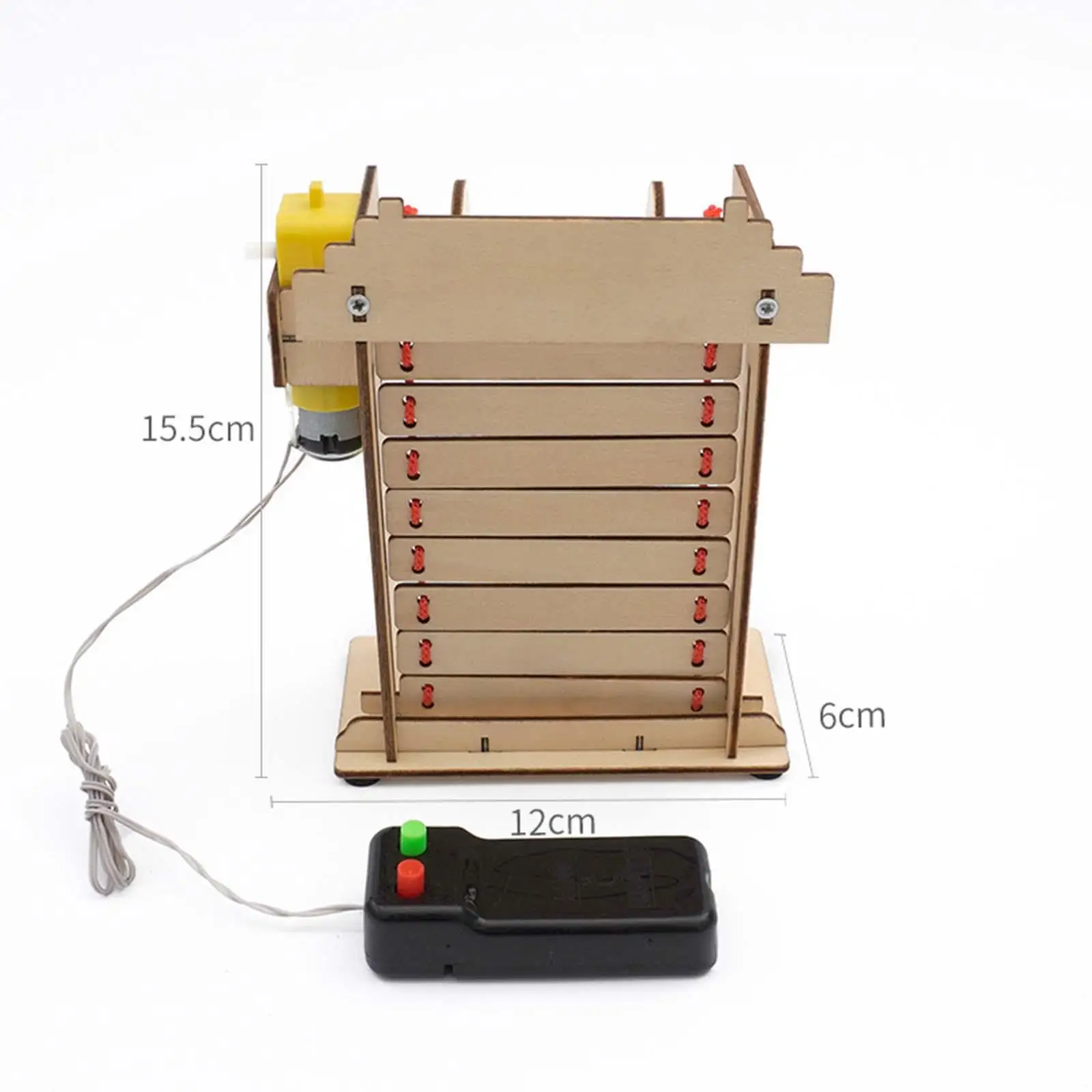 Kit de actividades en forma de puerta rodante eléctrica DIY, interacción educativa de madera