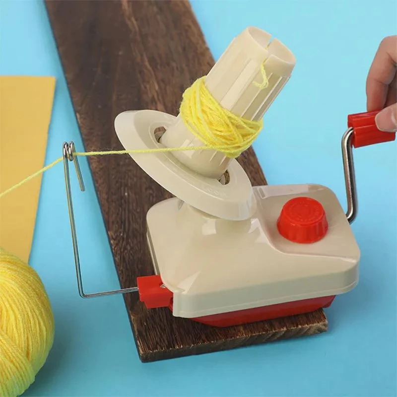 Bobinadora de hilo de mano, máquina de tejer, línea de cuerda de fibra, bobinado de bolas, bobinadora de lana Manual duradera