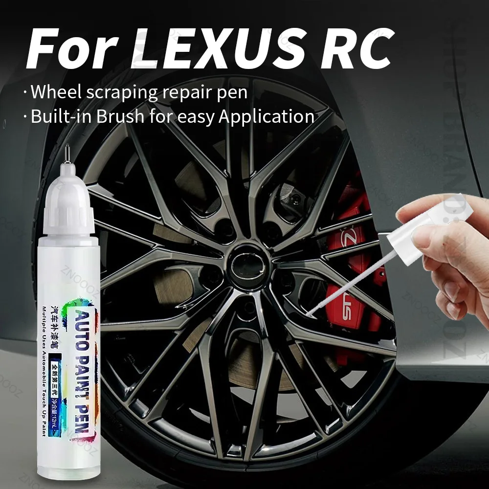 Pour LEXUS RC retouche peinture roue Kit de réparation rapide et facile roue réparation des rayures jante peinture pour voiture roue réparation argent noir