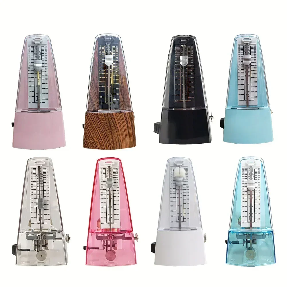 Metronome Mechanical Metronome Tower Type Metronome Transparent Pink Wooden Color Accessories For Guitar For Piano