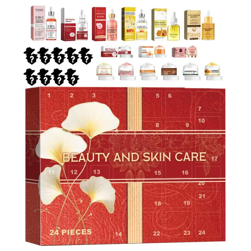 

2024 Christmas Makeup Advent Calendar Beauty Skin Care Box Gift Set Countdown Calendar Surprised Boxes Skincare For Woman girls