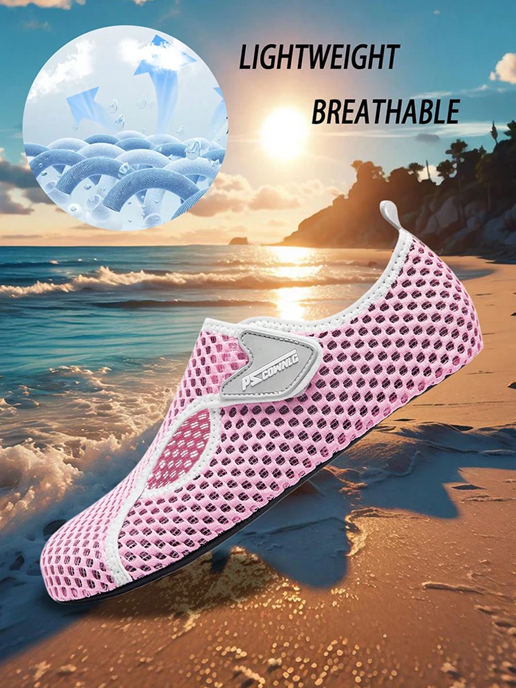 Chaussures d'eau d'extérieur unisexes, chaussettes de plage confortables à séchage rapide, pieds nus, baskets de natation pour hommes et femmes, chaussures décontractées de Yoga
