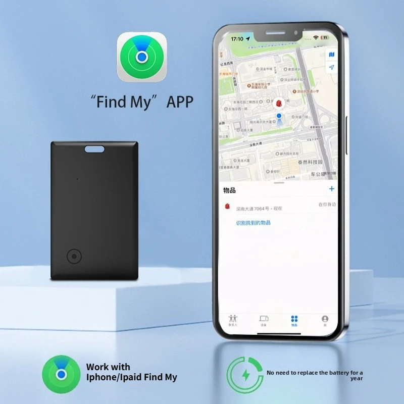 CD Wireless Card Tracker GPS IOS Find My Smart Tag Bluetooth Search Air Tracker Tag Locator Wallet Key Finder Card for IPhone