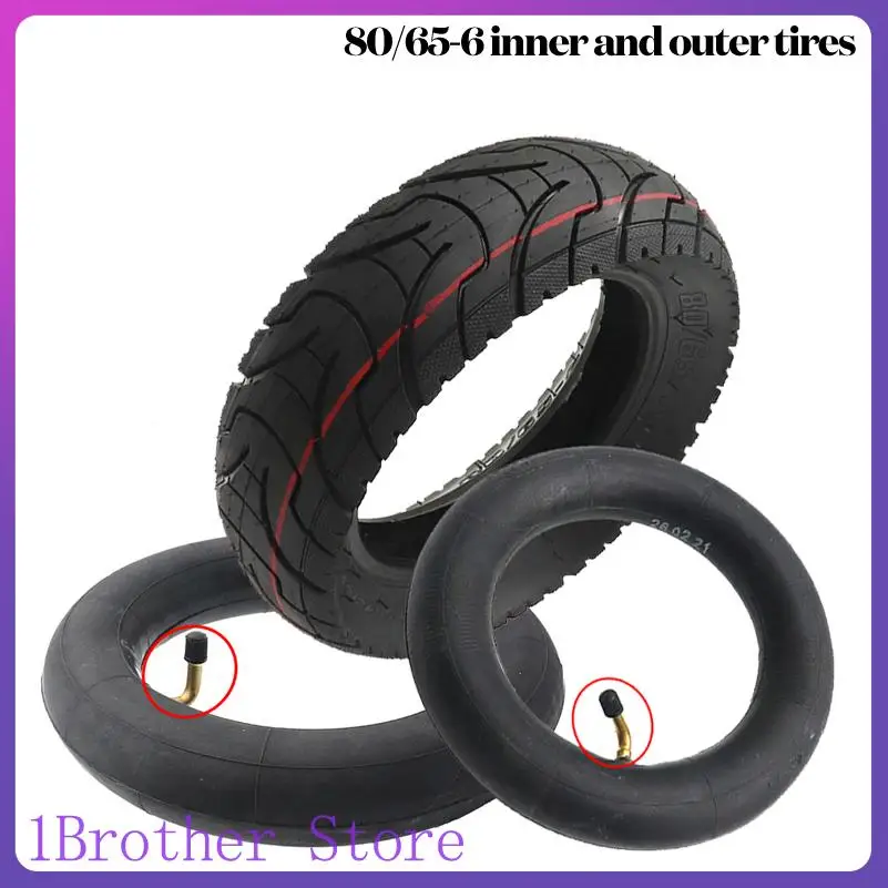 

80/65-6 Inner Tube for M4 Quick 3 Zero 10X Speedual Electric Scooter Tire 10 Inch Rubber Tyre Replacement Off-Road Accessories
