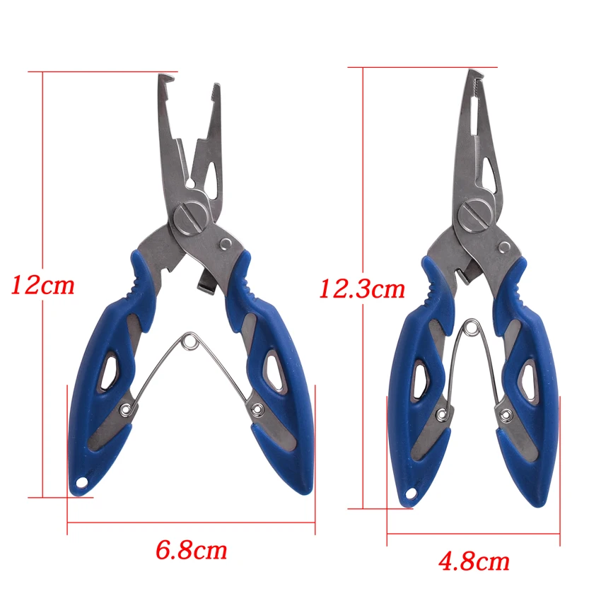 Aorace Fishing Pliers Fish Line Cutter Scissors Mini Fish Hook Remover Multifunction Tools New Black Beak Jaw