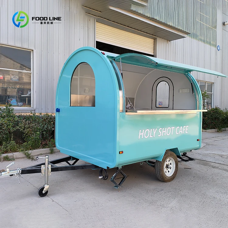 مصنع عالي الجودة مخصص مقطورة امتياز الطعام للبيع شاحنة الوجبات السريعة المتنقلة أوروبا