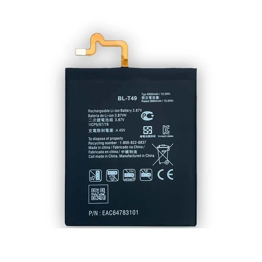 4000mAh BL-T49 Replacement Battery For LG K510 K51S K61 K41S LM-K410BMW LM-K510BMW LM-K510HM Mobile Phone Bateria