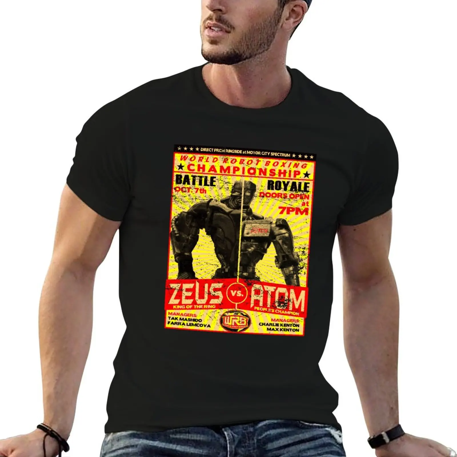 

Atom vs. Zeus T-Shirt funny t shirts dark humor cotton t shirts man 100% t shirt custom print T-shirt
