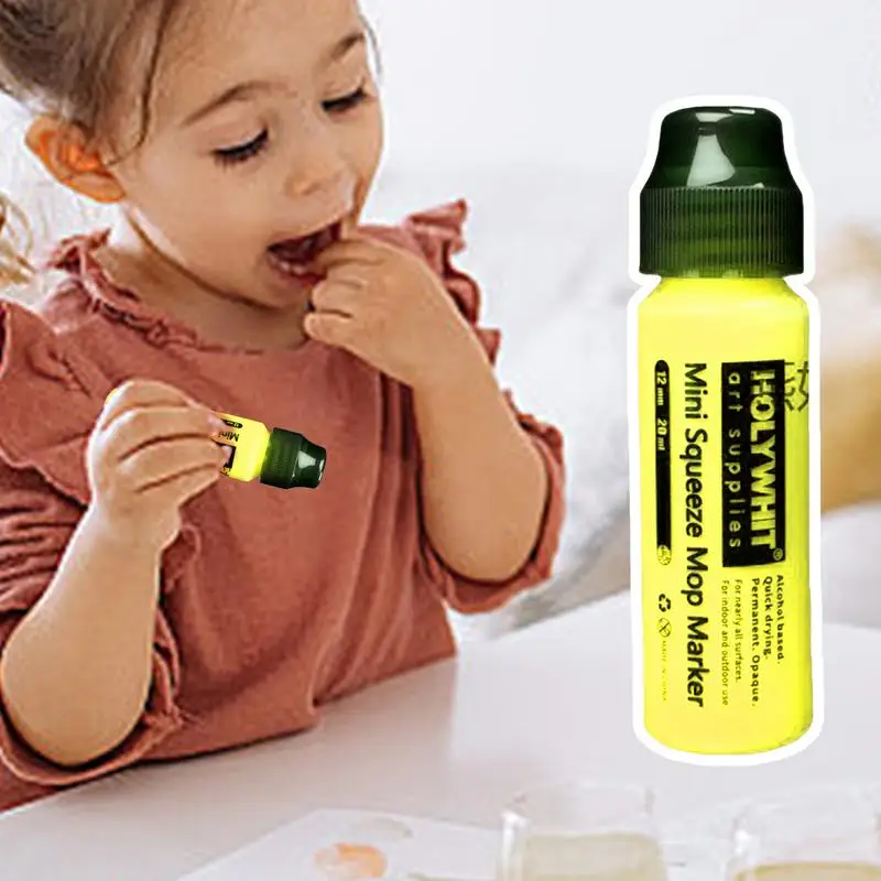 علامات طلاء جرافيتي تسليط الضوء على قلم طلاء أكريليك 12 مللي متر/20 مللي طلاء قابل لإعادة الملء قلم توقيع طلاء جرافيتي