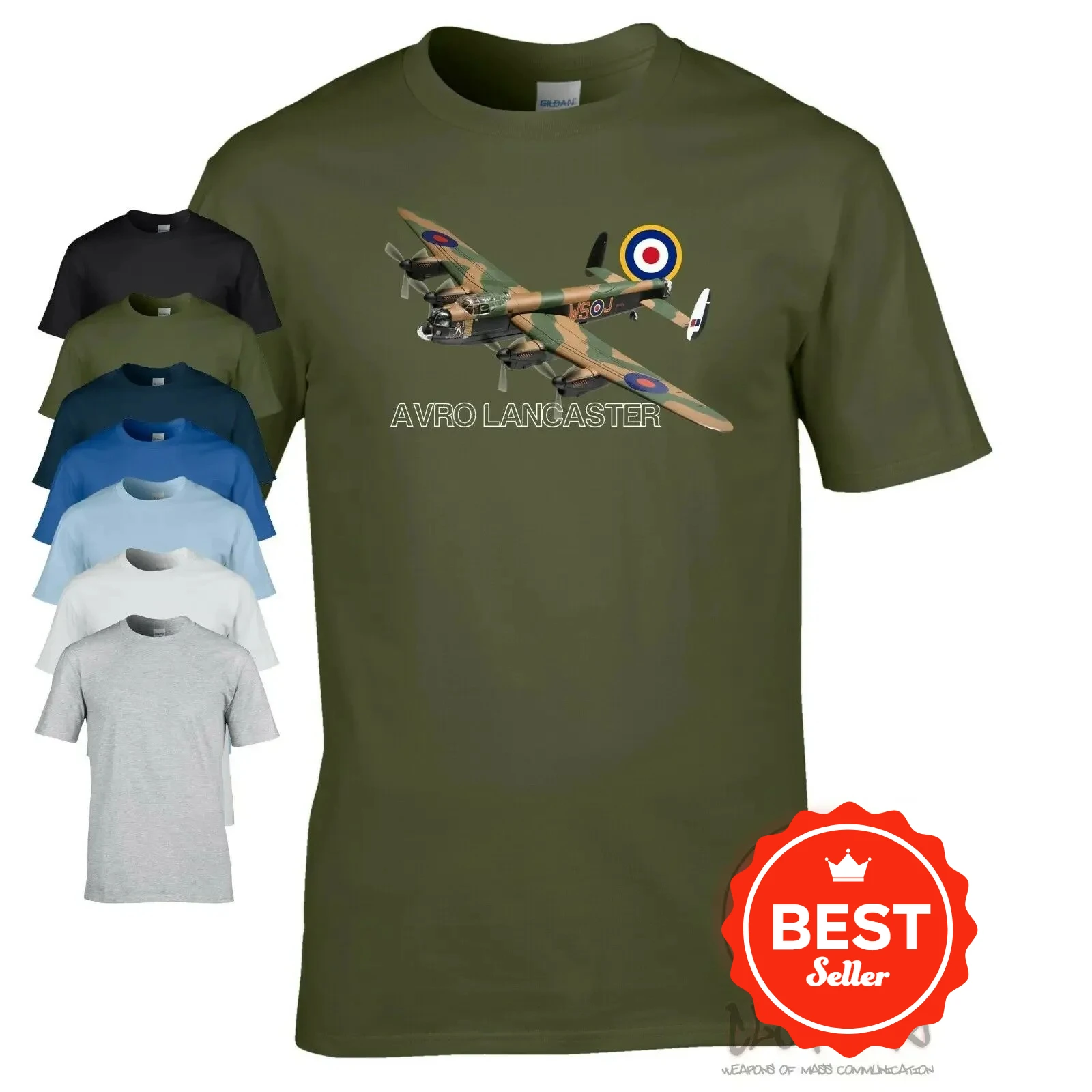 RAF Lancaster Bomber T-Shirt 100% Cotton O-Neck Short Sleeve Summer Casual Mens T-shirt Streetwear
