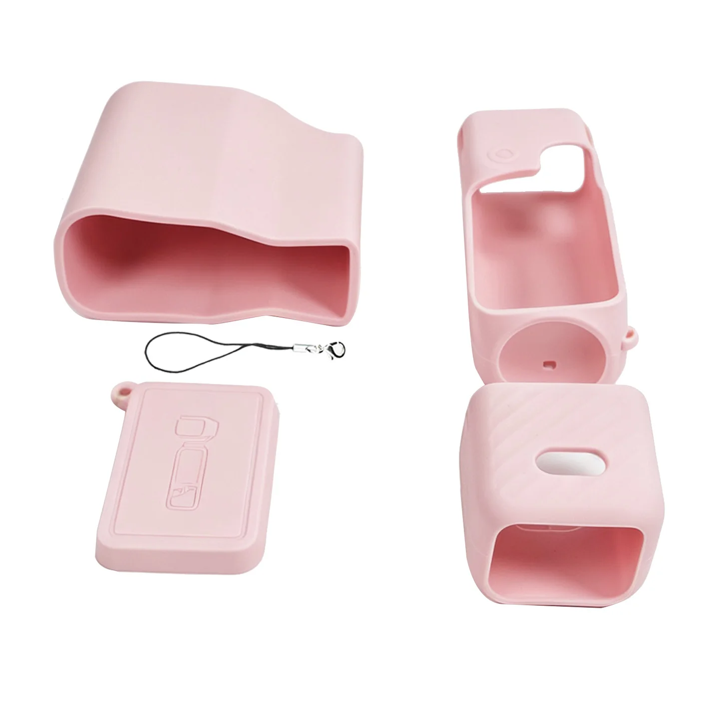 Silicone Protective Cover For DJI Pocket 4P Camera Shock‑Absorbing Lens Screen Protector With Anti‑Lost Lanyard Vlog Accessories