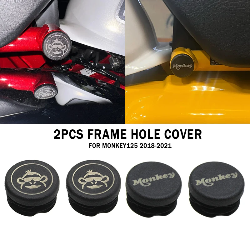 

For Honda Monkey125 Frame Hole Cover Caps Plug Frame Monkey 125 2018 2019 2020 2021 2022 Motorcycle