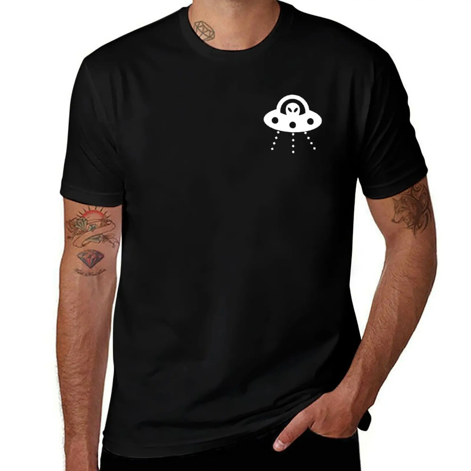 T-shirt à logo Hidden Truth - T-shirt blanc à logo, tendance, décontracté, à manches courtes