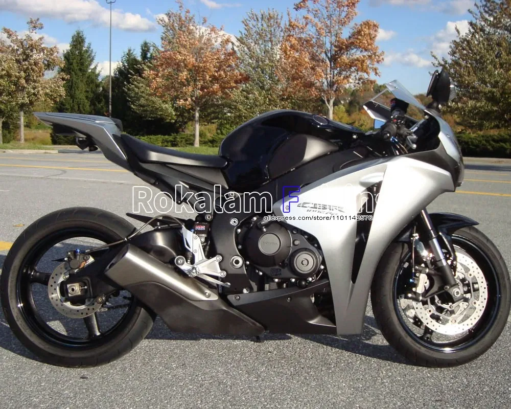 

For Honda 2008 2009 2010 2011 CBR1000RR CBR 1000 RR 08-11 CBR1000 Silver Black Body Fairing Kit (Injection molding)