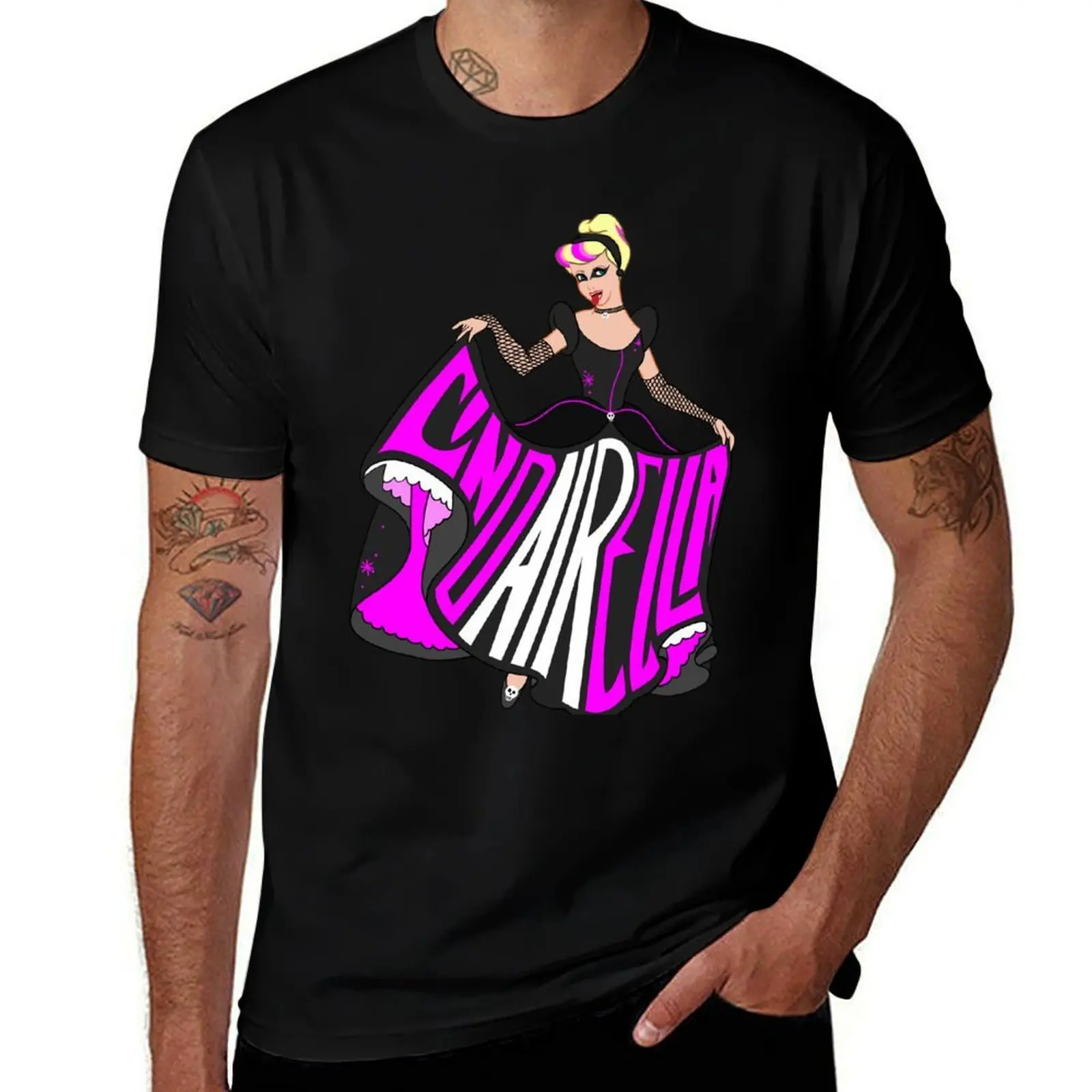 

CindAirella T-Shirt Basic All Season Solid T-Shirt
