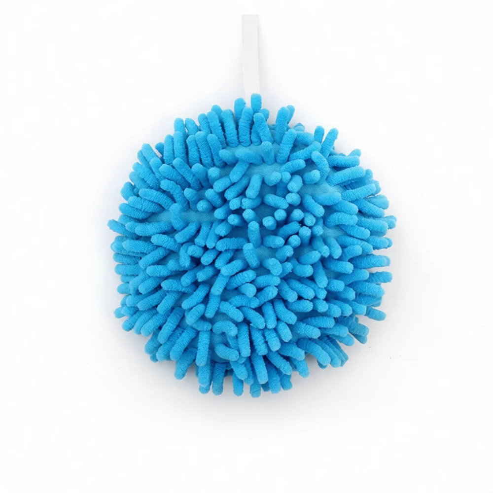 Super Absorbent Chenille Hand Drying Ball Hanging Quick Dry Towel For Kitchen Bathroom Wash Basin Household Cleaning Gadget