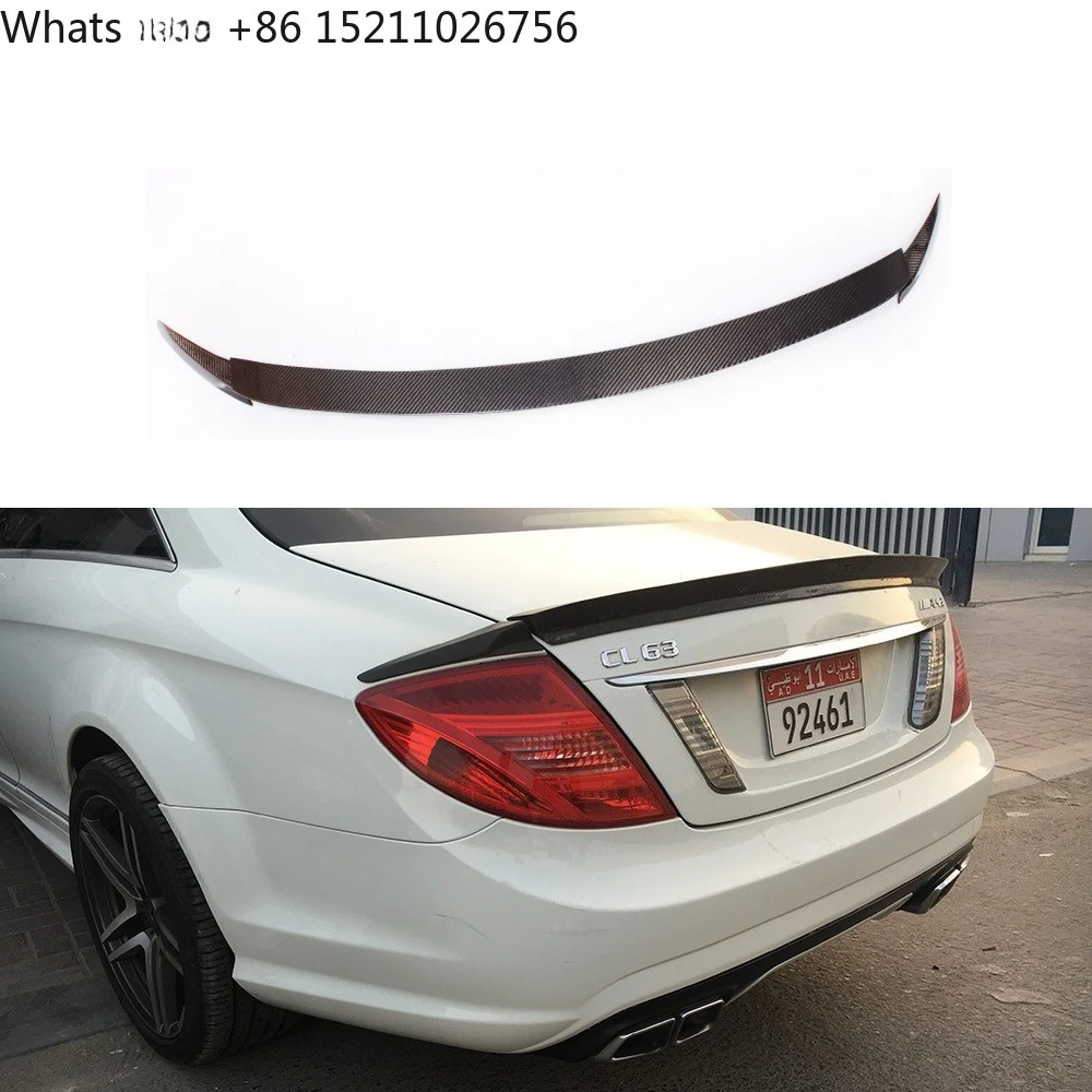 Carbon Fiber W216 CL63 Trunk Spoiler for Mercedes Benz CL500 CL550 CL600 CL65 AMG 09-12