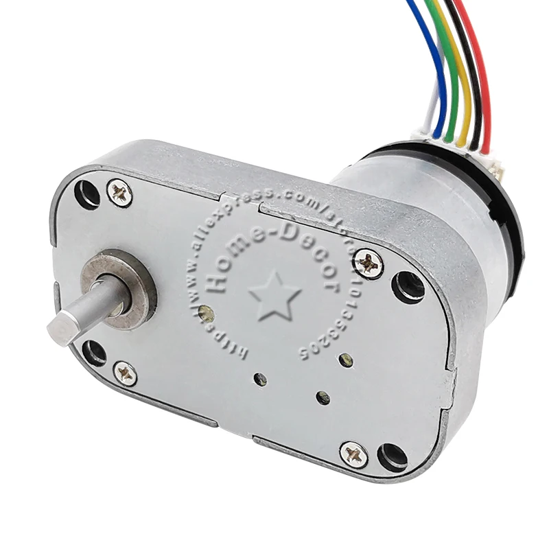 1pcs DC6V/12V 520 Metal Gearbox with Encoder Signal Feedback Turbo Worm Speed Reduction Gear Motor #1